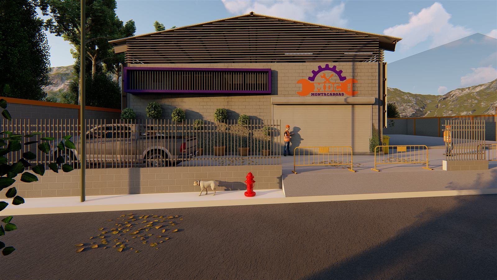 MDC Montacargas — render exterior