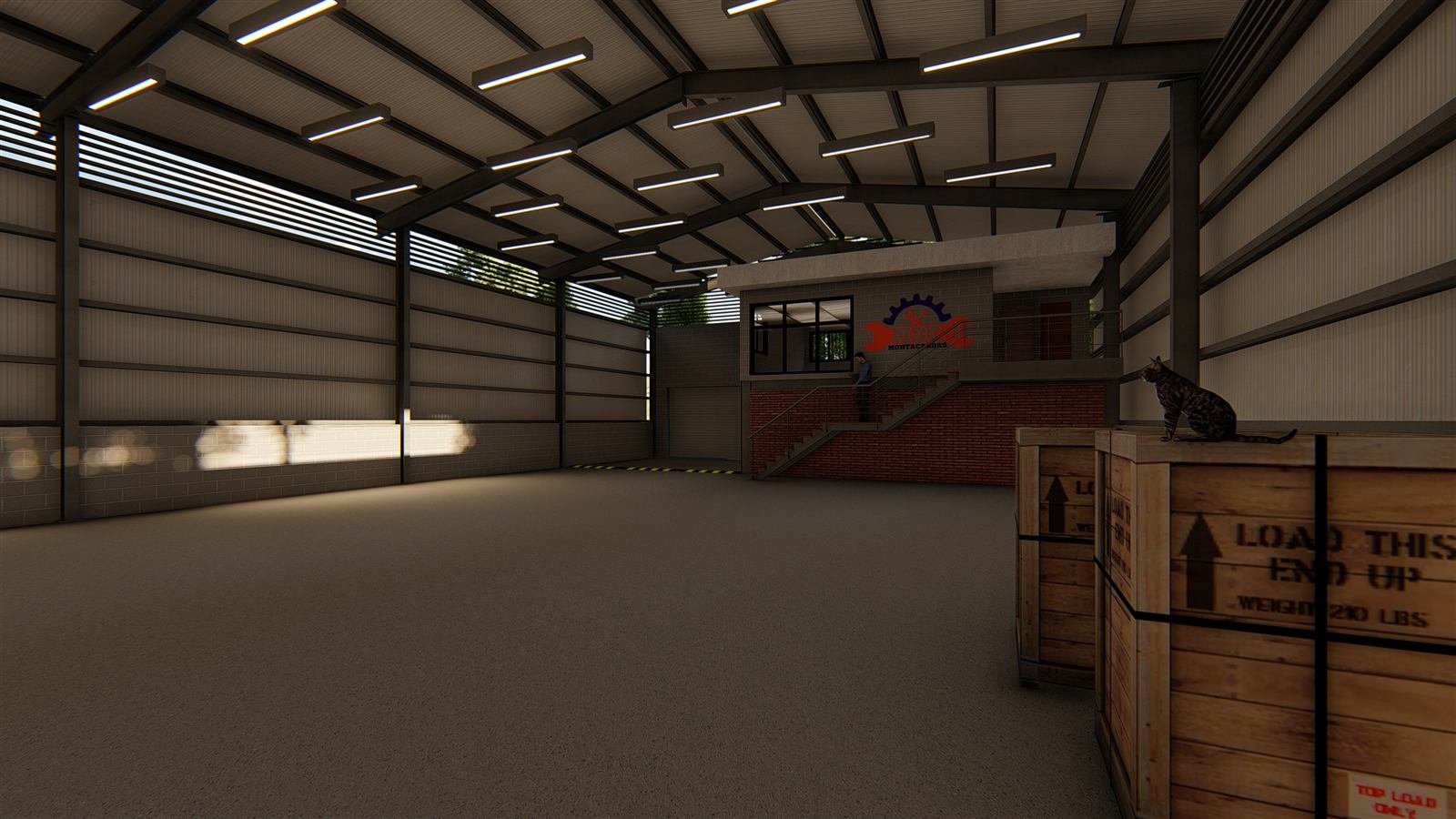 MDC Montacargas — render interior