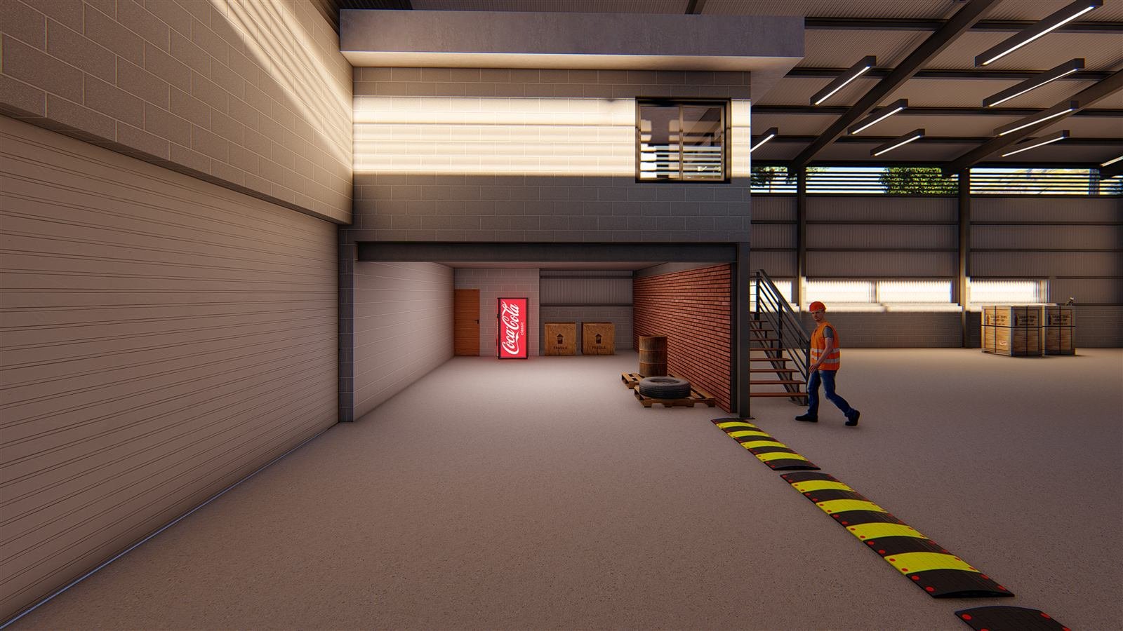 MDC Montacargas — render interior