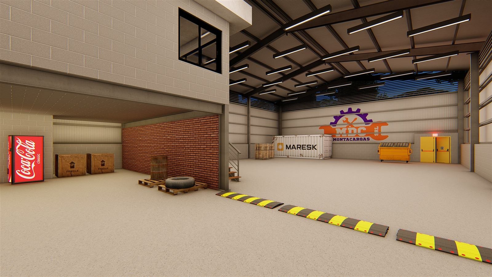 MDC Montacargas — render interior