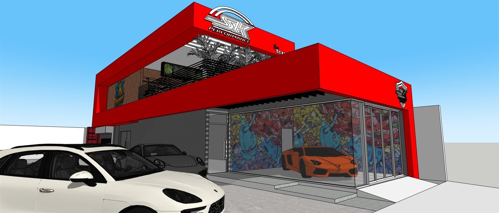 SK Performance — render, vista alterna